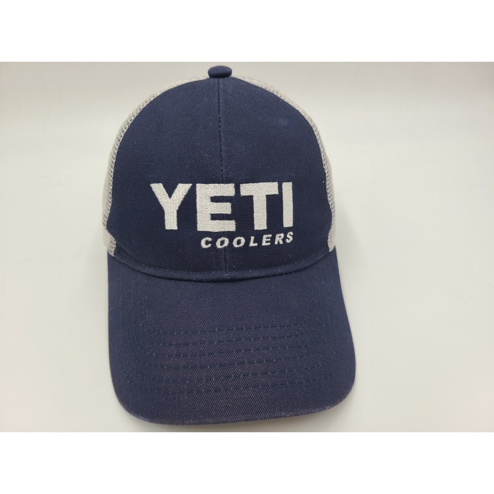 Yeti Coolers Mesh Trucker Snapback Hat Cap Baseball Outdoor Men Women Blue White